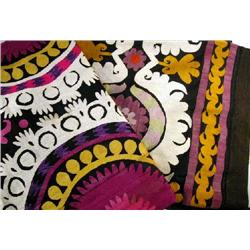 TWO LINED NEEDLEWORK PANELS