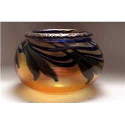 A CHARLES LOTTON ART GLASS VASE