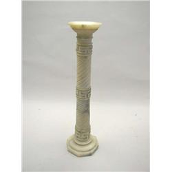 AN ALABASTER PEDESTAL