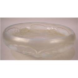 AN ART GLASS BAROLAY OPALESCENT BOWL