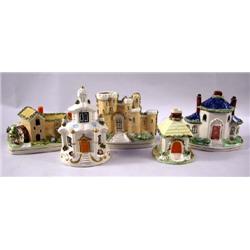 A GROUP OF ASSORTED STAFFORDSHIRE FIGURAL HOMES