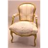 Image 1 : A LOUIS XV STYLE GILTWOOD FAUTEUIL A LA REINE