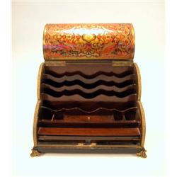 A NAPOLEON III BOULLE INLAID TABLE TOP WRITING DESK