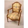 Image 1 : A LOUIS XVI STYLE CARVED BEECHWOOD FAUTEUIL