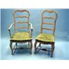 Image 1 : A SET OF FOUR FRENCH PROVINCIAL PAINTED DINING CHAIRS