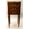 Image 1 : A LOUIS XVI STYLE MARBLE TOP FRUITWOOD CHIFFONNIERE