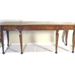 A FINE REGENCY PART-EBONIZED MAHOGANY SIDEBOARD TABLE