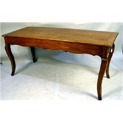A LOUIS XV PROVINCIAL CHERRYWOOD REFECTORY TABLE