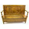 Image 1 : A PANELED PINE HALL SETTEE