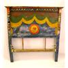 Image 1 : A PAINTED AND POLYCHROME-DECORATED PINE BEDSTEAD