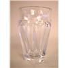 Image 1 : A BACCARAT FACETED TAPERING VASE