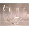 Image 1 : A GROUP OF THREE TIFFANY AND COMPANY COLORLESS GLASS TABLE ARTICLES