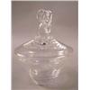 Image 1 : A COLORLESS GLASS STEUBEN COVERED BOWL
