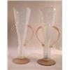 Image 1 : A PAIR OF DOUBLE HANDLED OPALESCENT VASES