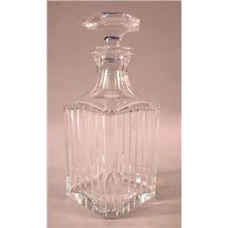 A BACCARAT COLORLESS GLASS STOPPED DECANTER