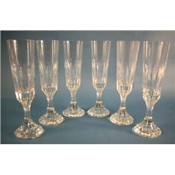 FOURTEEN BACCARAT CHAMPAGNE GLASSES