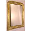 Image 1 : AN ARCHED GILTWOOD AND WHITE-PAINTED WALL MIRROR