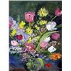 Image 1 : AN OIL ON CANVAS FLORAL STILL LIFE