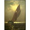 Image 1 : AN OIL ON BOARD OF A SAILING SHIP