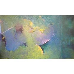 AN OIL ON CANVAS TITLED "ENIGMA"