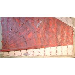 AN OIL ON CANVAS TITLED "NEAR LUBBOCK"