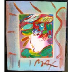 A MIXED MEDIA ON CANVAS TITLED "PROFILE SERIES, 1994"