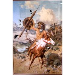 AN OFFSET PRINT TITLED "SHOW OF DEFIANCE"