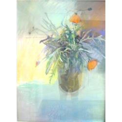 A PASTEL TITLED "AFTER THE RAIN"