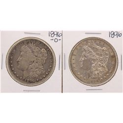 Lot of 1896 & 1896-O $1 Morgan Silver Dollar Coins