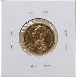 1914 Belgium King Albert 20 Francs Gold Coin
