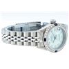 Image 2 : Rolex Ladies Stainless Steel Ice Blue Diamond & Sapphire Datejust Wristwatch