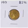 Image 1 : 1913 $2 1/2 Indian Head Quarter Eagle Gold Coin