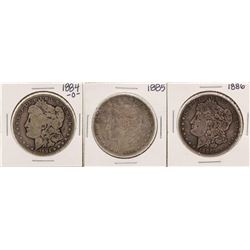 Lot of 1884-O, 1885 & 1886 $1 Morgan Silver Dollar Coins