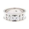 Image 2 : 14KT White Gold 0.40 ctw Diamond Ring