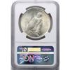 Image 2 : 1923 $1 Peace Silver Dollar Coin NGC MS65