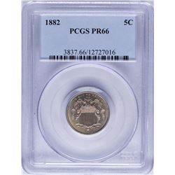 1882 Shield Nickel Proof Coin PCGS PR66