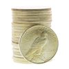 Image 2 : Roll of (20) Brilliant Uncirculated 1922 $1 Peace Silver Dollar Coins