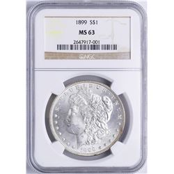 1899 $1 Morgan Silver Dollar Coin NGC MS63