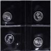 Image 2 : Lot of (4) Disney Mickey Mouse 1/20 oz. .999 Fine Silver Coin Rounds