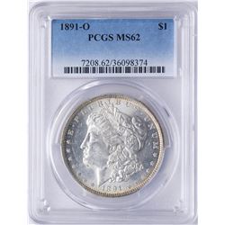 1891-O $1 Morgan Silver Dollar Coin PCGS MS62