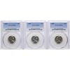 Image 1 : Lot of (3) 1958 Jefferson Nickel Coins PCGS MS64