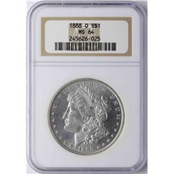 1888-O $1 Morgan Silver Dollar Coin NGC MS64