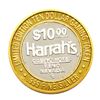 Image 1 : .999 Silver Harrahs Casino Reno Nevada $10 Casino Limited Edition Gaming Token
