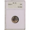Image 1 : 1949-S Roosevelt Dime Coin ANACS MS65