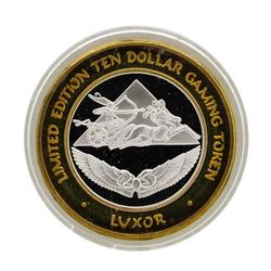 .999 Silver Luxor Las Vegas, NV Casino $10 Casino Limited Edition Gaming Token
