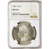 Image 1 : 1881-S $1 Morgan Silver Dollar Coin NGC MS64+