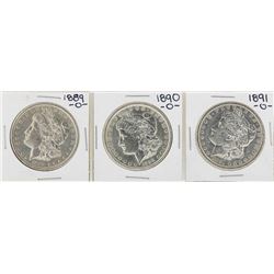 Lot of 1889-O to 1891-O $1 Morgan Silver Dollar Coins