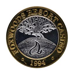 .999 Silver Foxwoods Resort Rhode Islands Casino $10 Limited Edition Gaming Toke