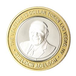 .999 Silver The Venetian Las Vegas, NV $10 Casino Limited Edition Gaming Token