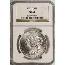 1883-O $1 Morgan Silver Dollar Coin NGC MS64